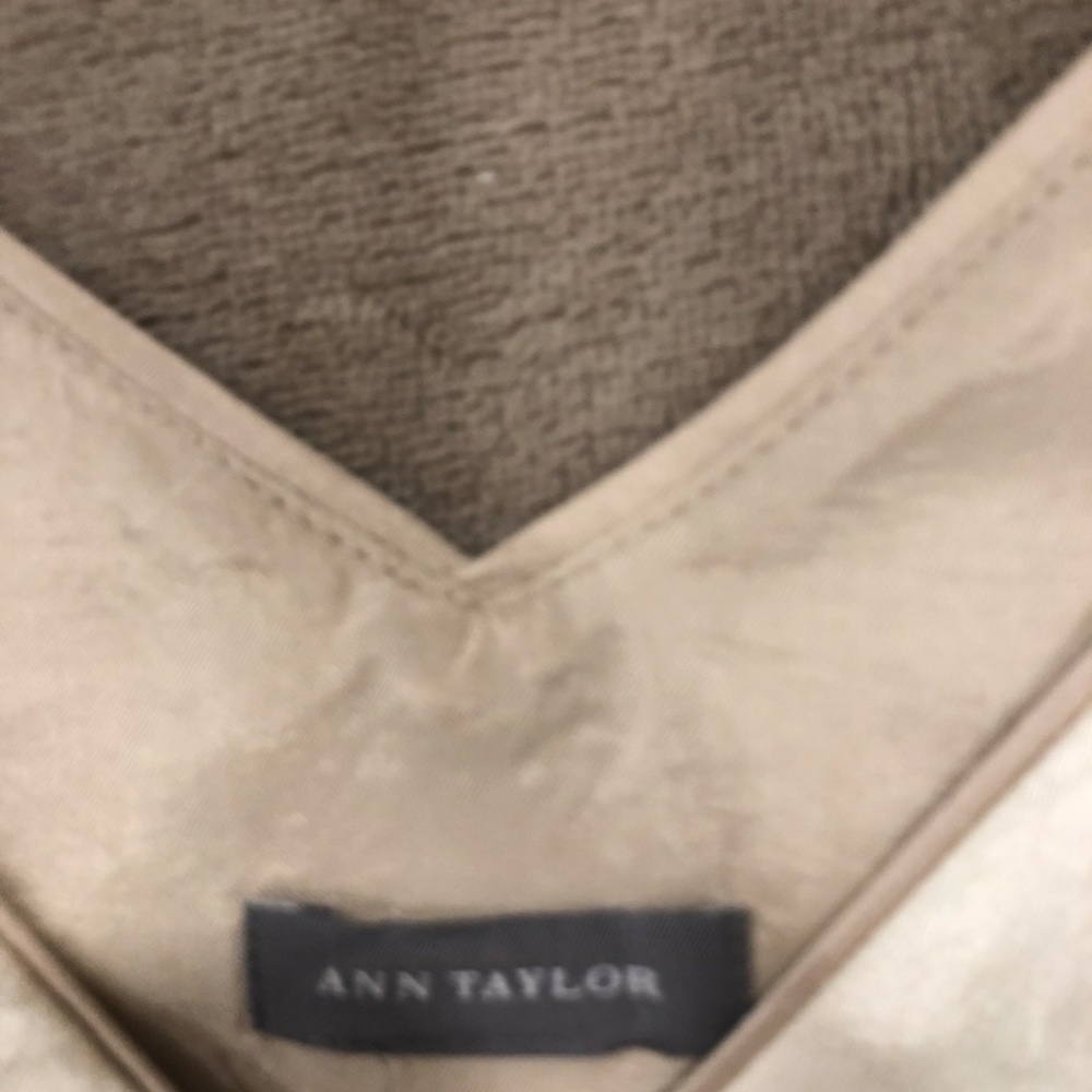 Ann Taylor Silk Form Fitting Shell - image 3